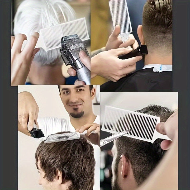 Professional Hairdressing Comb for Blonde Highlights - Heat-Resistant, Flat Top Design for Salon Styling & Gradient Colors