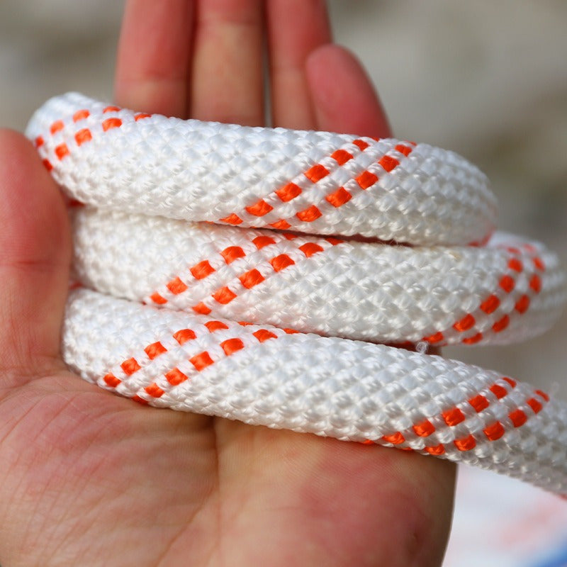 1pc Nylon Rope - Strong and Wear-Resistant Braided Rope in White Core, Available in Various Sizes (30m/50m/100m), Ideal for Bundling, Truck Pulling, Tarpaulin, Tent, Fishing Boat, Net, Salvage Use, Durable Material for Outdoo