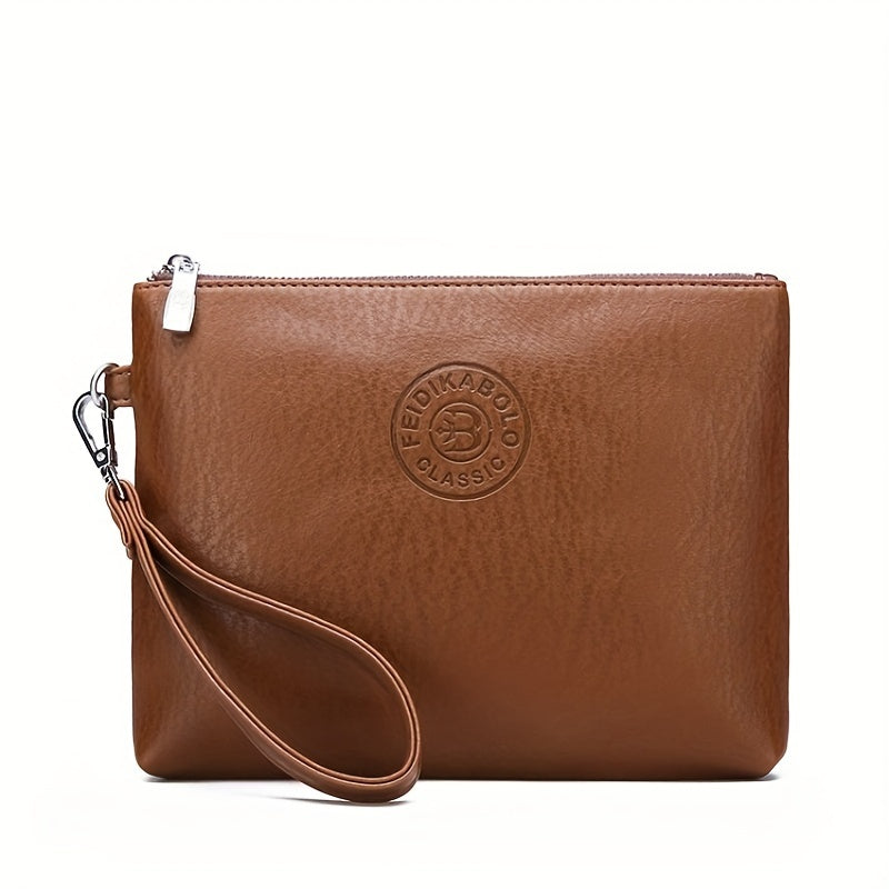 Soft Handbag For Men, Envelope Wrist Bag For Daily Commute