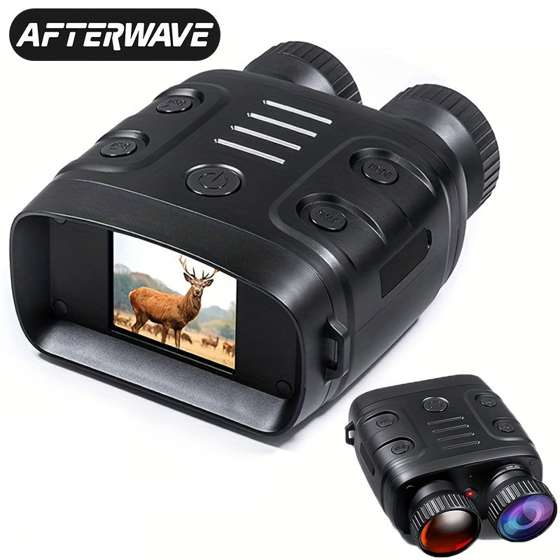 1pc R18 Infrared Night Vision Goggles, 1080p 7-Adjustment Night Vision Binoculars With 10x Digital Zoom, Small And Portable, Can Be Used For Travel And Camping, Etc., With Built-In Battery