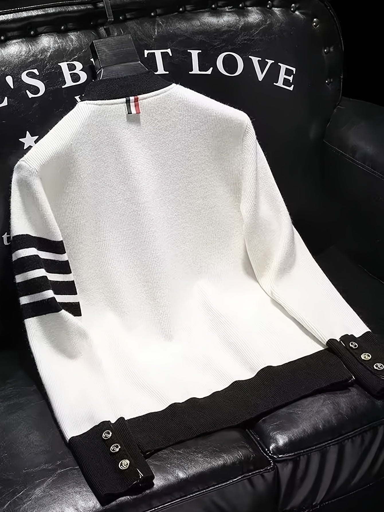 Men's New Stylish Cardigan Sweater. Autumn Patchwork Color, With A Sense Of High Class And Trendy. Loose Fit Knitted Jacket.