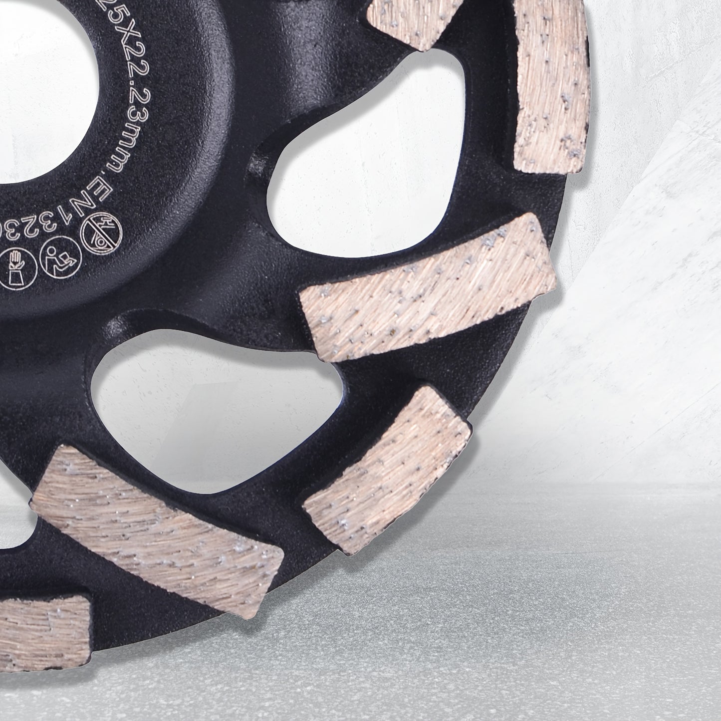 Effortless, Premium Diamond Grinding Wheel, 125mm - Medium Grit, Polymer Backed, Metal Construction for Home DIY Projects