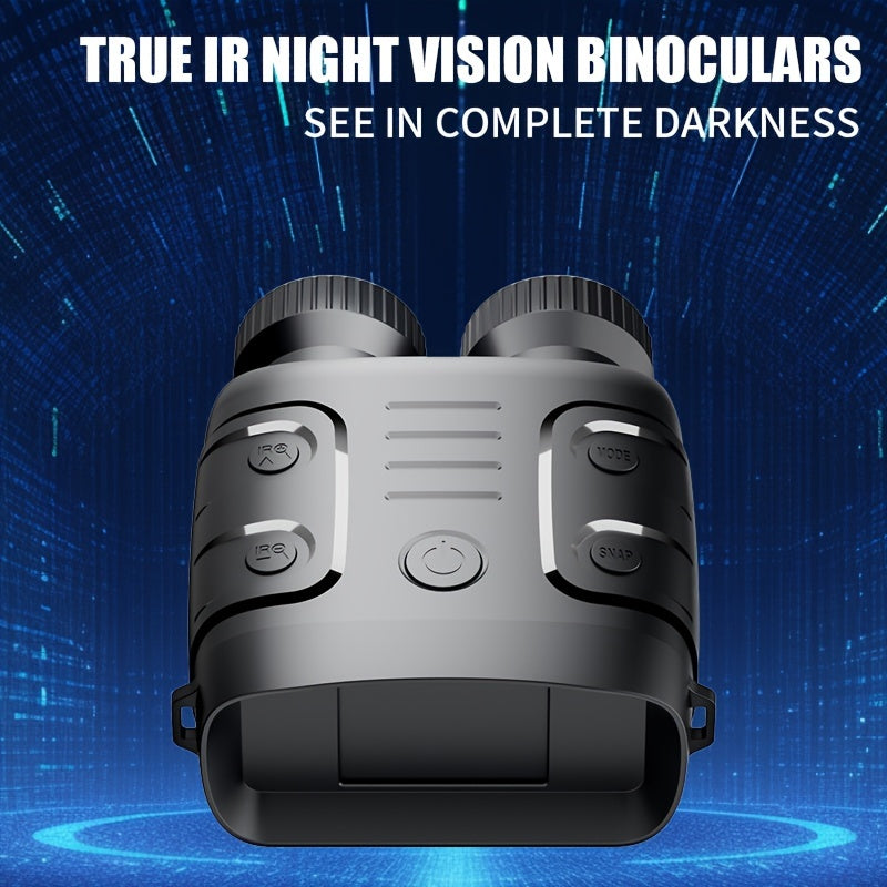 1pc R18 Infrared Night Vision Goggles, 1080p 7-Adjustment Night Vision Binoculars With 10x Digital Zoom, Small And Portable, Can Be Used For Travel And Camping, Etc., With Built-In Battery