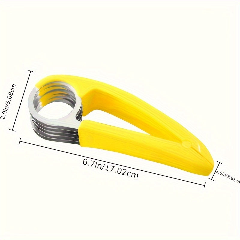 Stainless Steel Banana & Cucumber Slicer - Perfect for BBQs & Outdoor Cooking, Food-Safe Kitchen Gadget