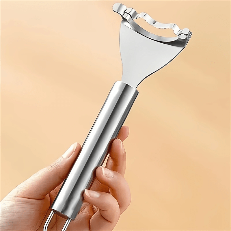 Ergonomic Stainless Steel Corn Peeler - Easy-Grip Cob Remover & Kernel Stripper, Dishwasher Safe Kitchen Gadget