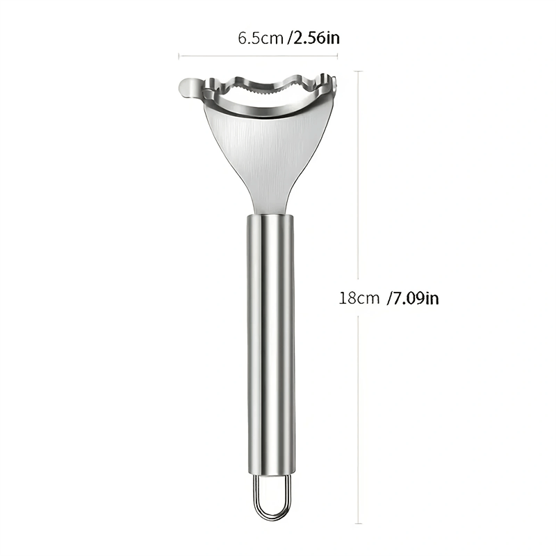 Ergonomic Stainless Steel Corn Peeler - Easy-Grip Cob Remover & Kernel Stripper, Dishwasher Safe Kitchen Gadget