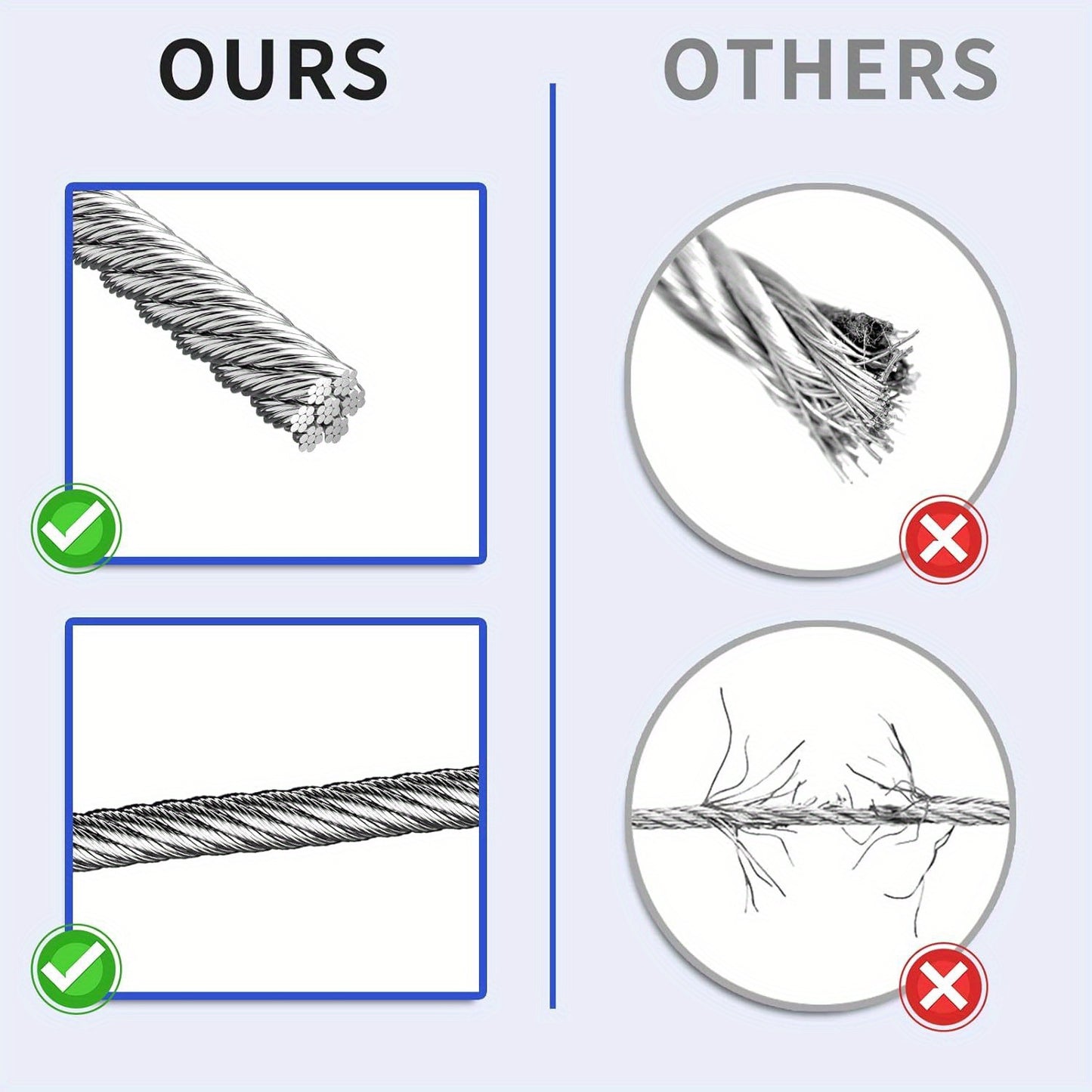 1pc 1/8" T316 Stainless Steel Cable 600ft/182.8m, 7x7 Strands Construction, Rust-Proof Marine Grade Wire For DIY Balustrades, Stair & Deck Railing, Outdoor Projects, Durable Uncoated Tent Rope Cleaning Rope