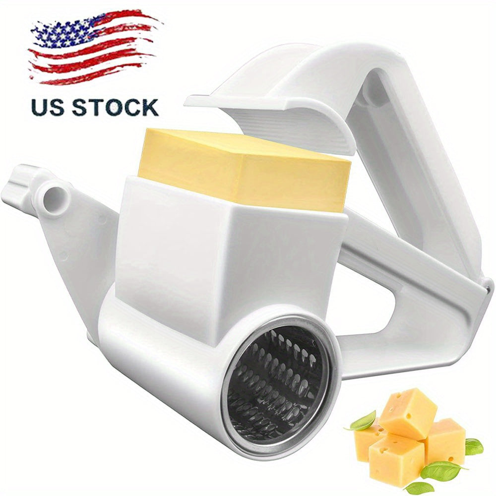 Olive Garden Rotary Cheese Grater, Handheld Rotary Cheese Grater, Small Cheese Grater with Handle