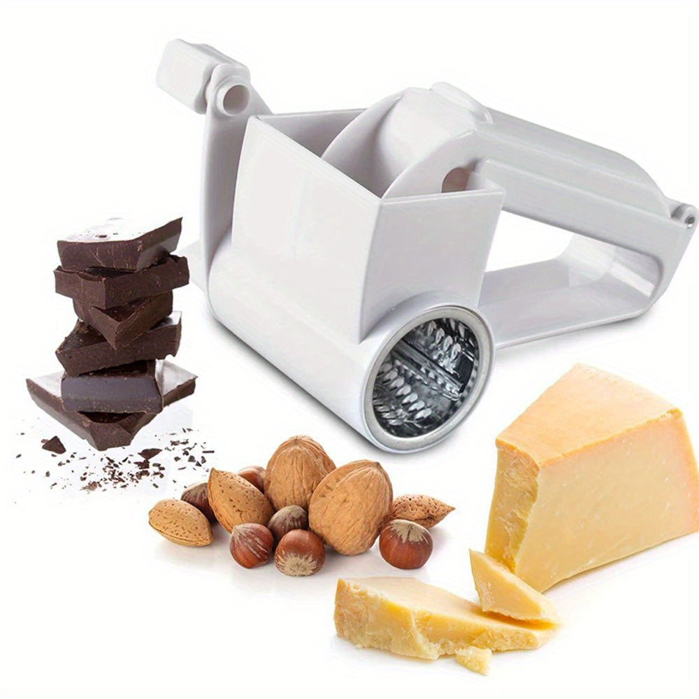 Olive Garden Rotary Cheese Grater, Handheld Rotary Cheese Grater, Small Cheese Grater with Handle