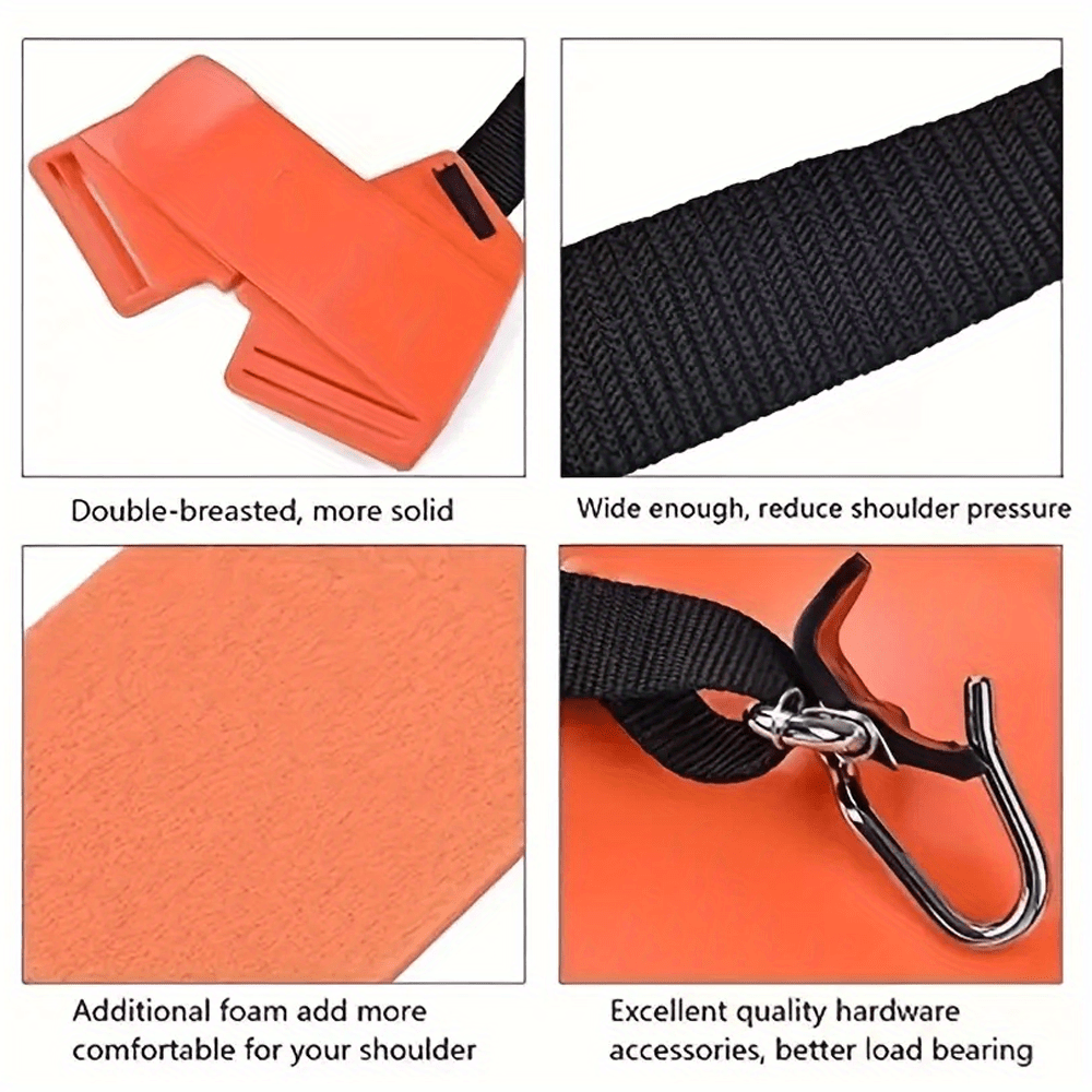 1pc Grass Trimmer Adjustable Shoulder Strap for Gardening Tools, Comfort Double Shoulder Harness Strap Weed Eater Strap, Comfortable Tool Bundle Strap for Outdoor Lawn Work