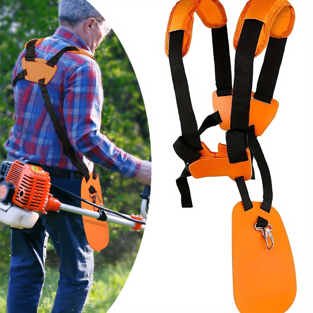 1pc Grass Trimmer Adjustable Shoulder Strap for Gardening Tools, Comfort Double Shoulder Harness Strap Weed Eater Strap, Comfortable Tool Bundle Strap for Outdoor Lawn Work