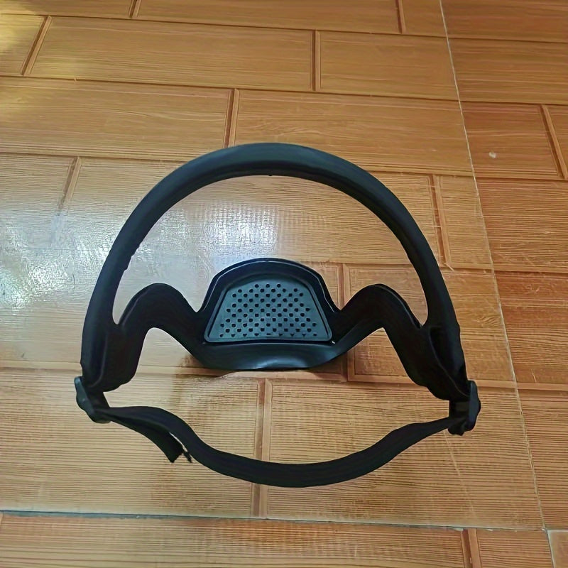1pc Durable Full Face Shield Mask - Transparent Plastic Protective Gear with Secure Closure for Kitchen, Decoration, Industry & Work Use