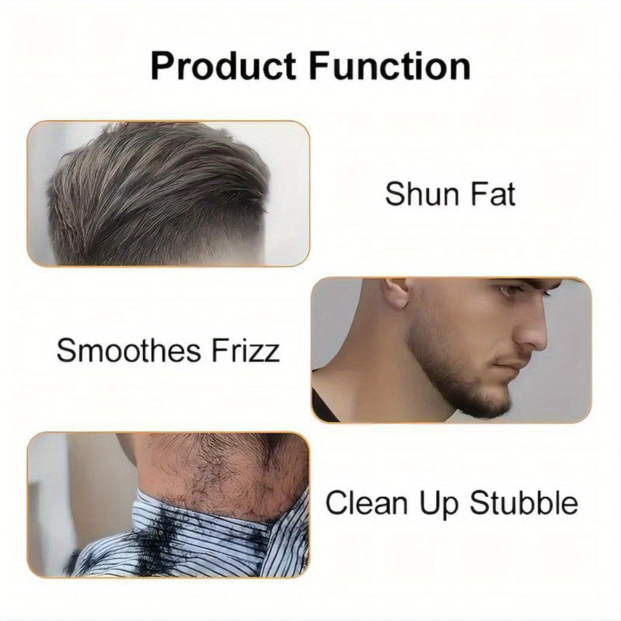 USB Rechargeable Hair Clippers for Men, Cordless Electric Haircutting & Grooming Kit, ABS Body, with 400mAh Lithium Battery, 3mm-12mm Guide Combs, Barber Comb, Cleaning Brush, Hair Clipper, for Salon & Home Use