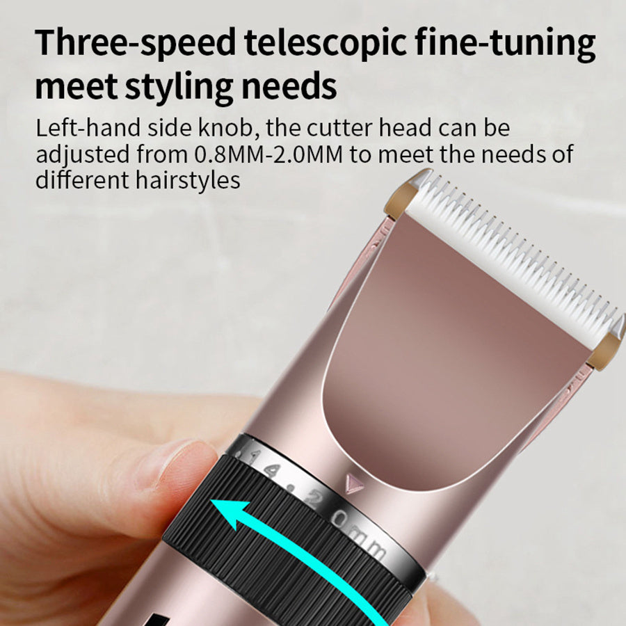 USB Rechargeable Hair Clippers for Men, Cordless Electric Haircutting & Grooming Kit, ABS Body, with 400mAh Lithium Battery, 3mm-12mm Guide Combs, Barber Comb, Cleaning Brush, Hair Clipper, for Salon & Home Use