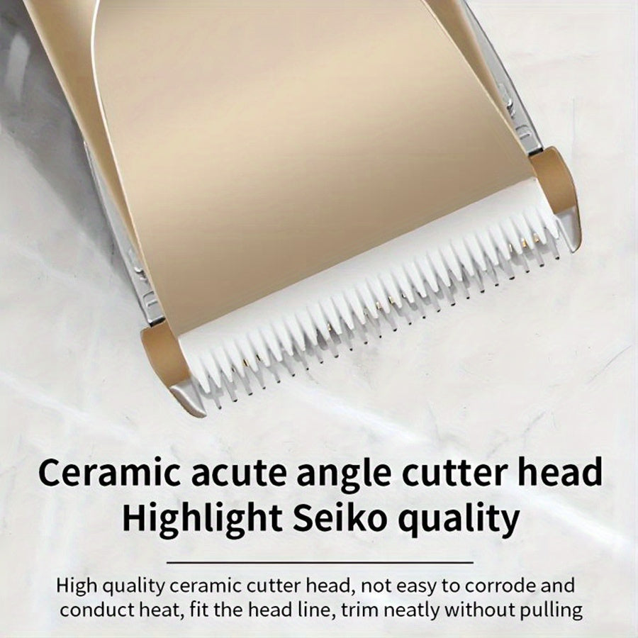 USB Rechargeable Hair Clippers for Men, Cordless Electric Haircutting & Grooming Kit, ABS Body, with 400mAh Lithium Battery, 3mm-12mm Guide Combs, Barber Comb, Cleaning Brush, Hair Clipper, for Salon & Home Use