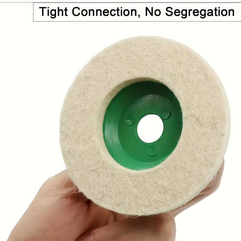 10/20pcs Polishing Wheel Grinding Disc Diameter 100mm High-density Fine White Pad Industrial Felt Wheel