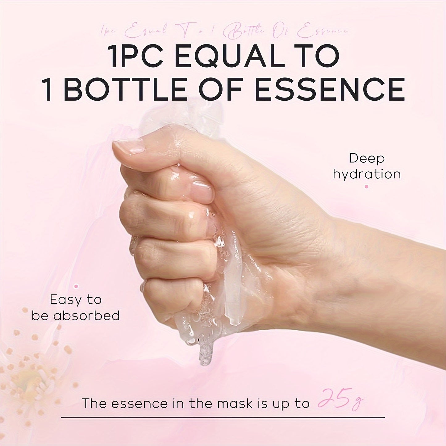 Hydrate Your Skin Using The LAIKOU Sheet Mask Set, Which Includes 15 Masks: 5 with Vitamin C, 5 with Korean Snail Essence, And 5 with Japanese Sakura. This Essence-Rich Mask Collection Makes a Perfect Gift for Christmas, Vale