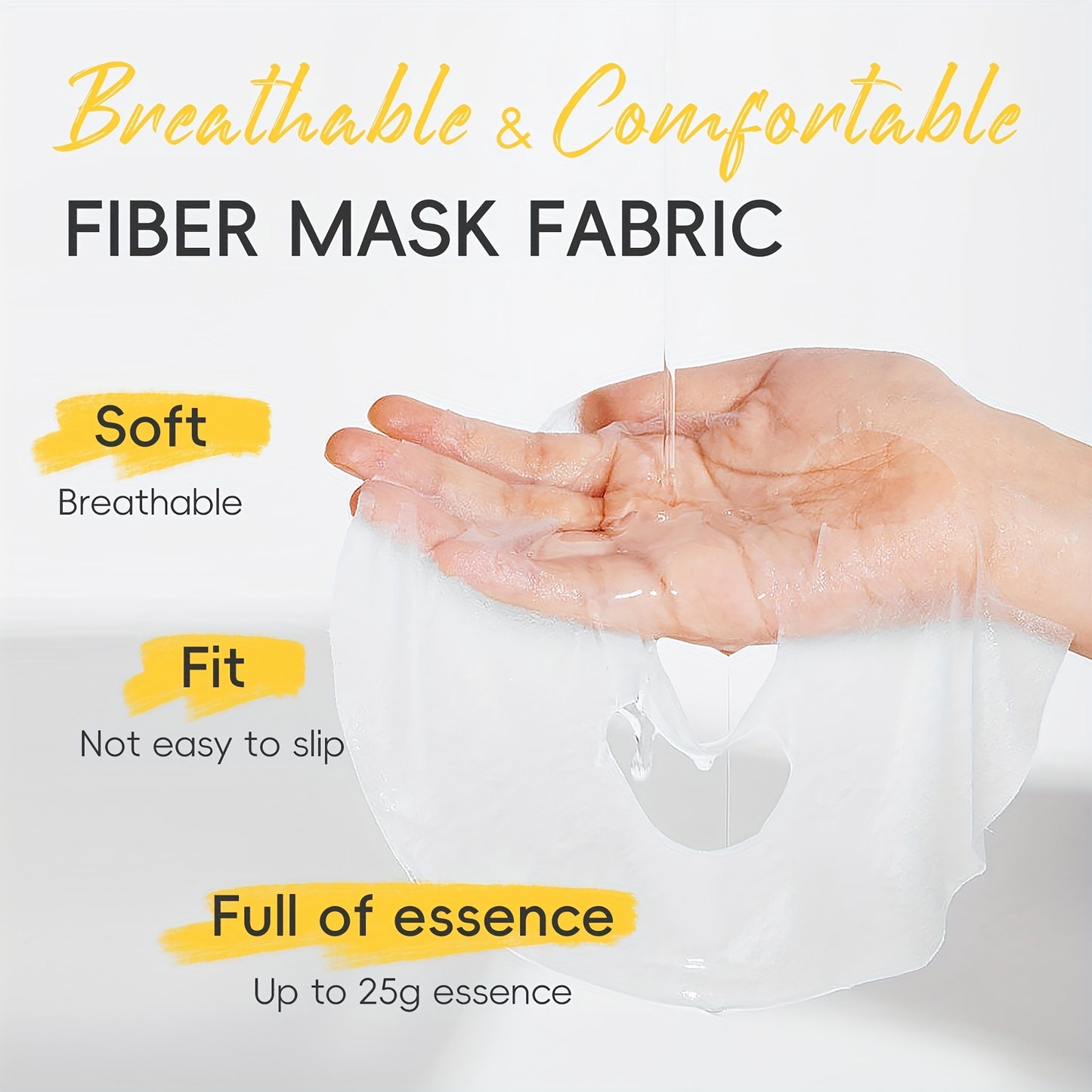 Hydrate Your Skin Using The LAIKOU Sheet Mask Set, Which Includes 15 Masks: 5 with Vitamin C, 5 with Korean Snail Essence, And 5 with Japanese Sakura. This Essence-Rich Mask Collection Makes a Perfect Gift for Christmas, Vale