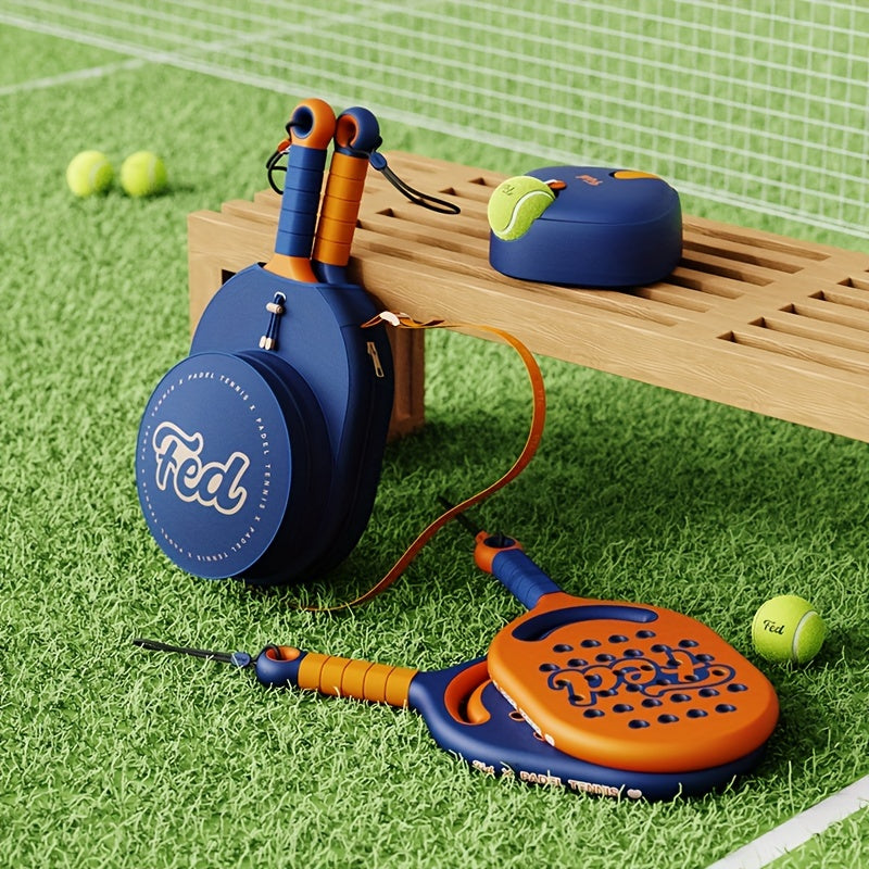 1set, Tennis Racket With Carrying Bag And Rebound Ball, Portable Sports Tennis Racket Set For Beginners