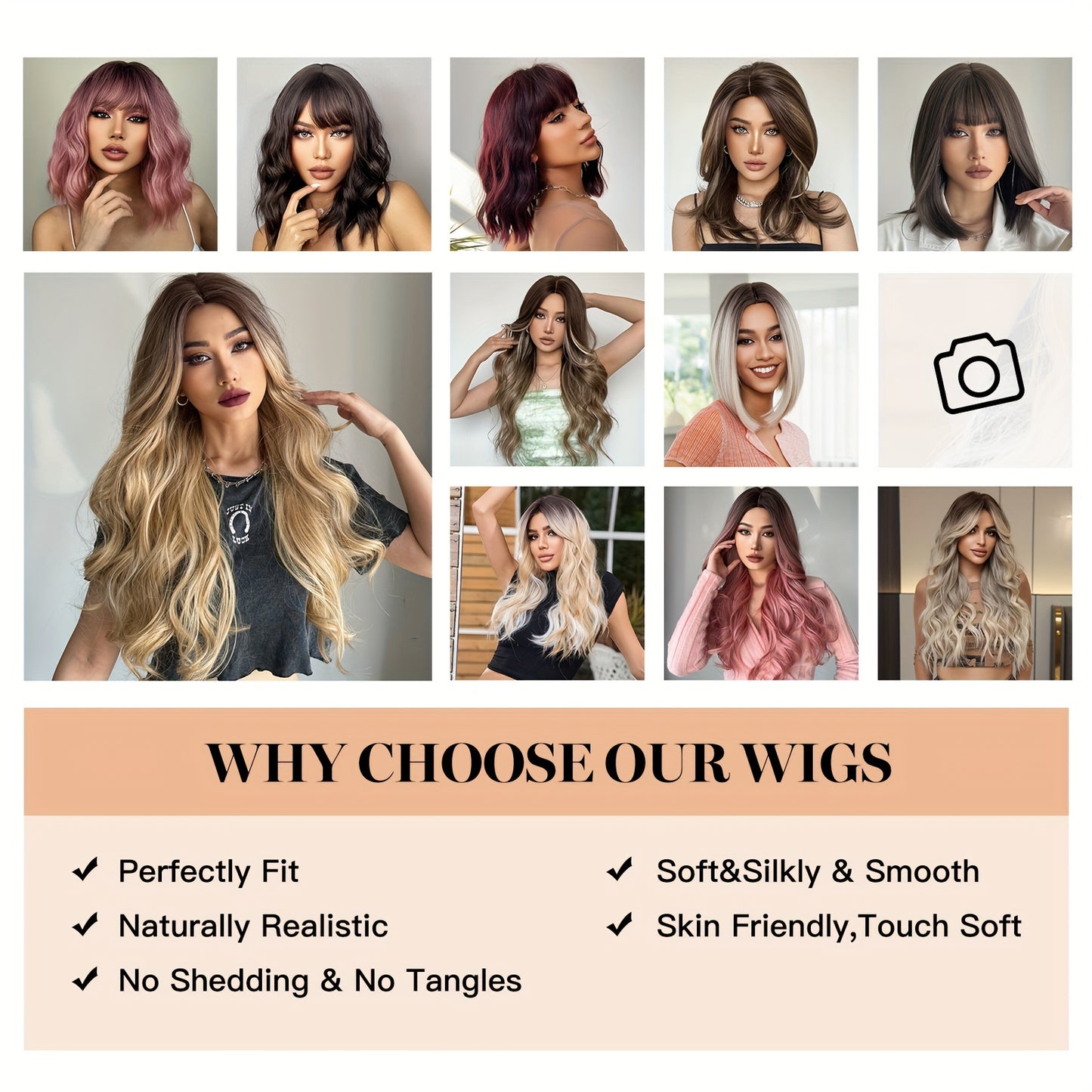 Women's Cold Brown Long Wavy Curly Wave Wig, 150% Density, Rose Net Cap, Tanglon Silk, Elegant Style, All Ethnicities, No Lace Full Top Hairpiece for Daily Wear