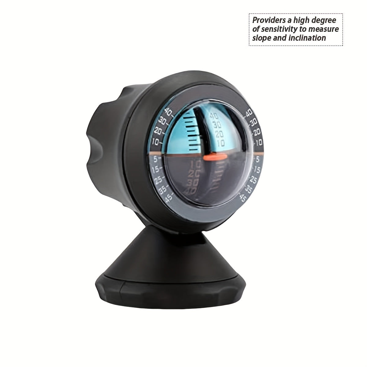 KUYEE Adjustable Car Slope Gauge - Waterproof Vehicle Level Compass for Camping, Hiking & Outdoor Adventures, Self Sensing, Mountaineering, Cycling, Tactical Training