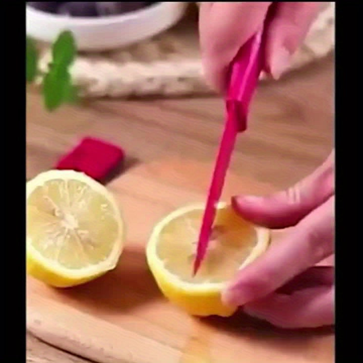 Compact Stainless Steel Manual Fruit Juicer - Portable & Easy to Use for Citrus, Pomegranates, Lemons - Perfect for Travel, On-the-Go, and Outdoor Use - No Electricity Needed, Citrus Juicer