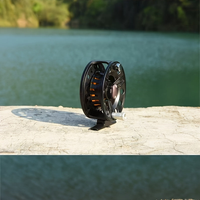 Metal Fly Fishing Reel, Metal Raft Wheel, Front Drag, Quick Line Removal, Suitable For Freshwater Saltwater Fishing