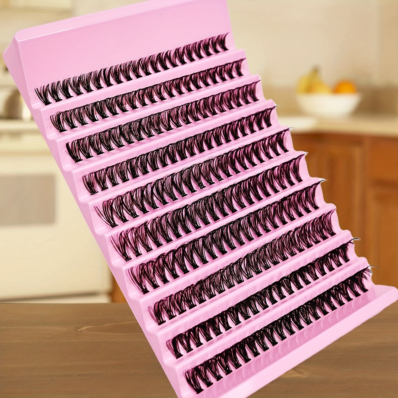 120pcs Cluster Lashes 8-16mm Wispy Individual Lashes Natural Look Lashes D Curl Fluffy Cluster Lashes DIY Eyelash Extension