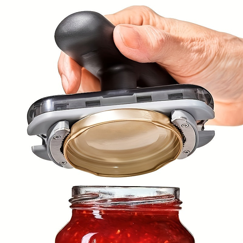 1pc Adjustable Jar & Bottle Opener - Manual, Easy-Grip, Multifunctional Kitchen Tool - Plastic Lid Opener for Effortless Opening - Ideal for Home, Parties & Daily Use Without Power