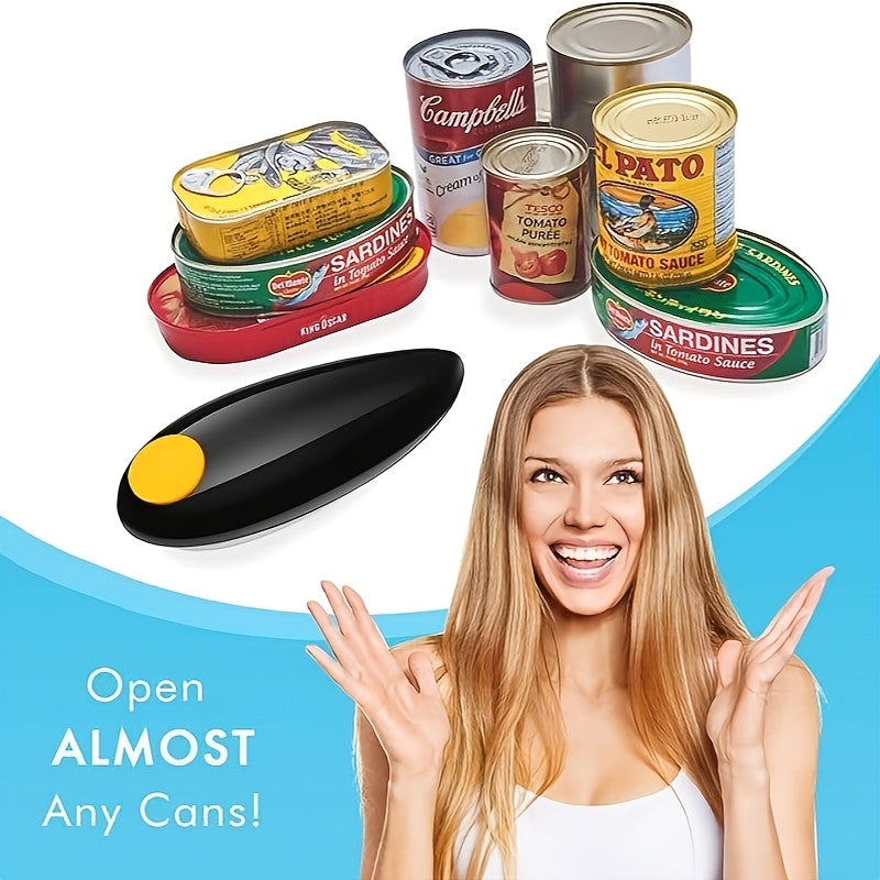 Auto Electric Can Opener: Open Your Cans With A Simple Press Of Button - Automatic, Hands Free, Smooth Edge, Food-Safe