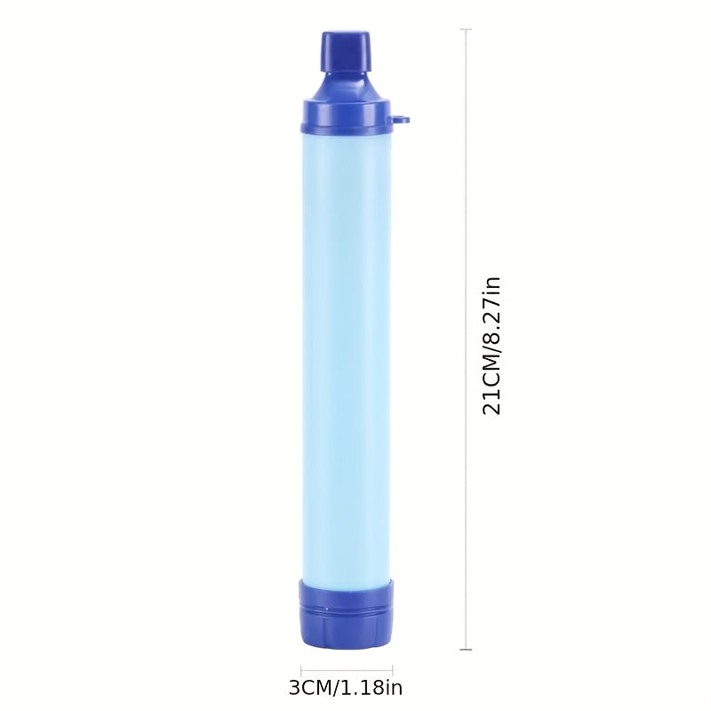 1pc Outdoor Water Filter, Personal Straw Water Filtration System, Emergency Survival Water Purifier For Camping Hiking Climbing Backpacking