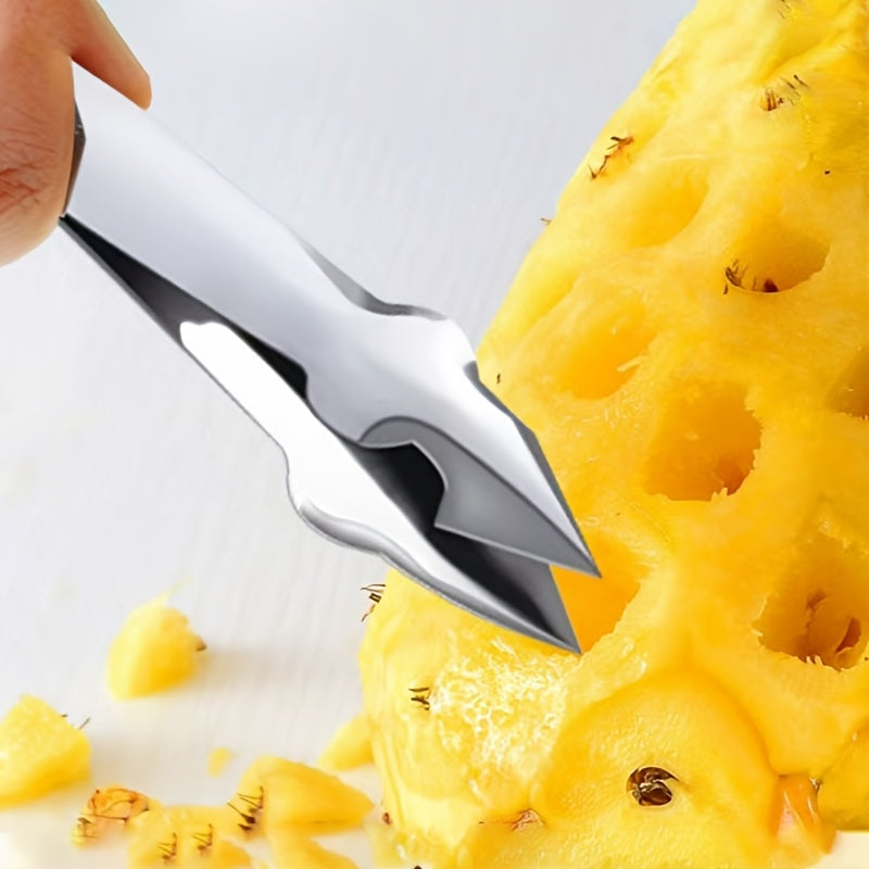 Stainless Steel Pineapple Eye Peeler & Seed Remover - Easy-to-Use Kitchen Gadget for RVs