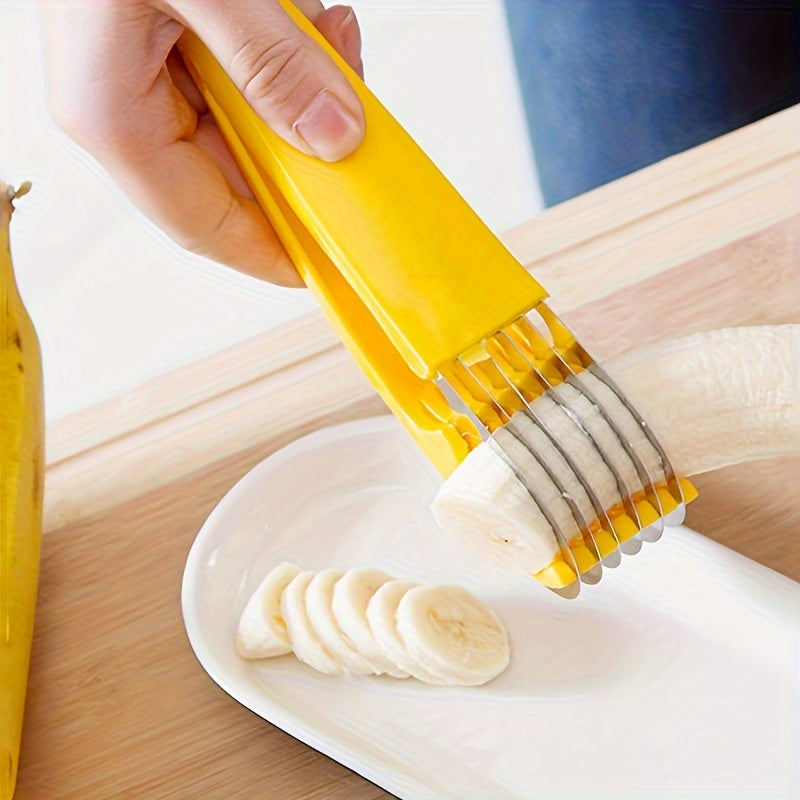 Stainless Steel Banana & Cucumber Slicer - Perfect for BBQs & Outdoor Cooking, Food-Safe Kitchen Gadget