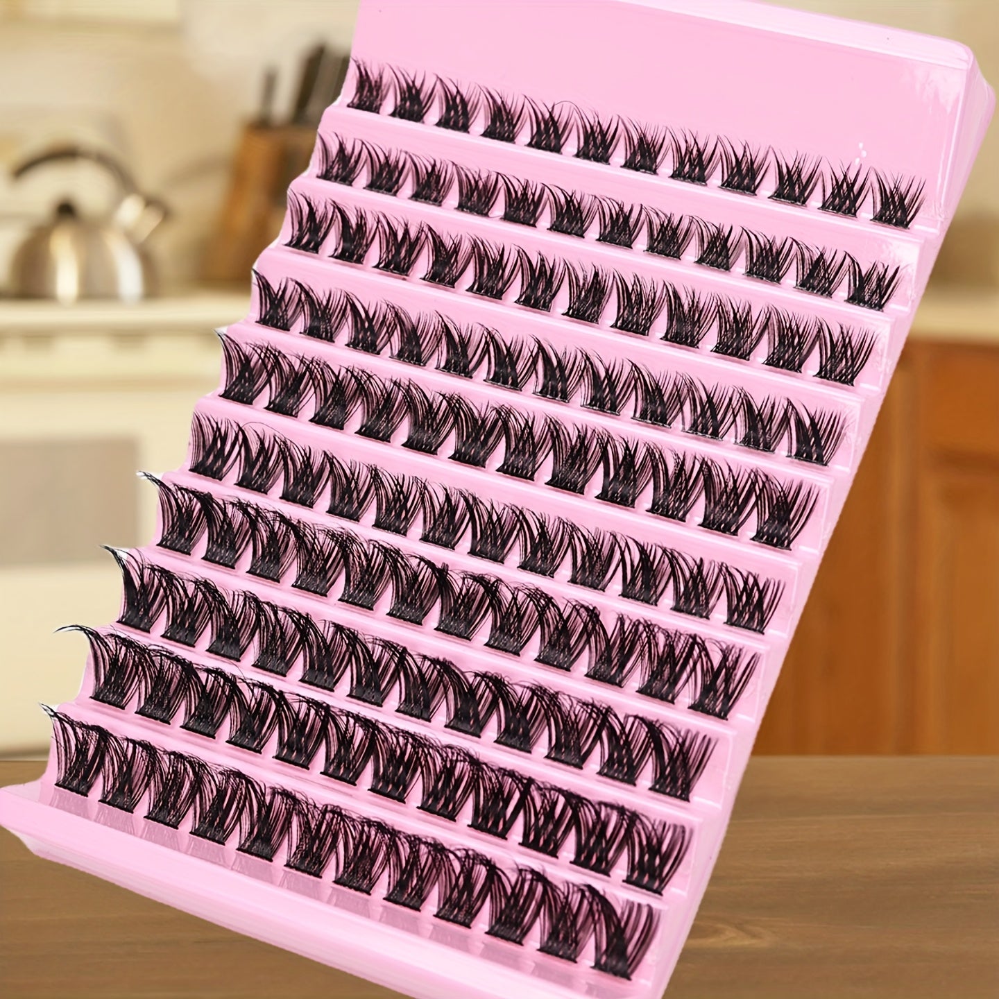 120pcs Cluster Lashes 8-16mm Wispy Individual Lashes Natural Look Lashes D Curl Fluffy Cluster Lashes DIY Eyelash Extension