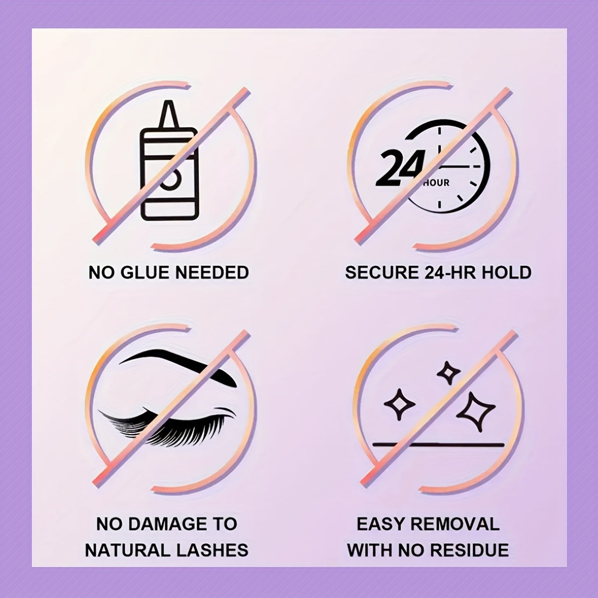 80 Clusters of 5D Faux Mink Eyelash Clusters Self-Adhesive with No Need for Glue The False Eyelashes Present a Fluffy and Messy Look Being Easy to Apply and Reusable