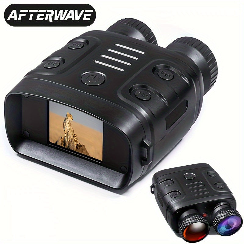 1pc R18 Infrared Night Vision Goggles, 1080p 7-Adjustment Night Vision Binoculars With 10x Digital Zoom, Small And Portable, Can Be Used For Travel And Camping, Etc., With Built-In Battery