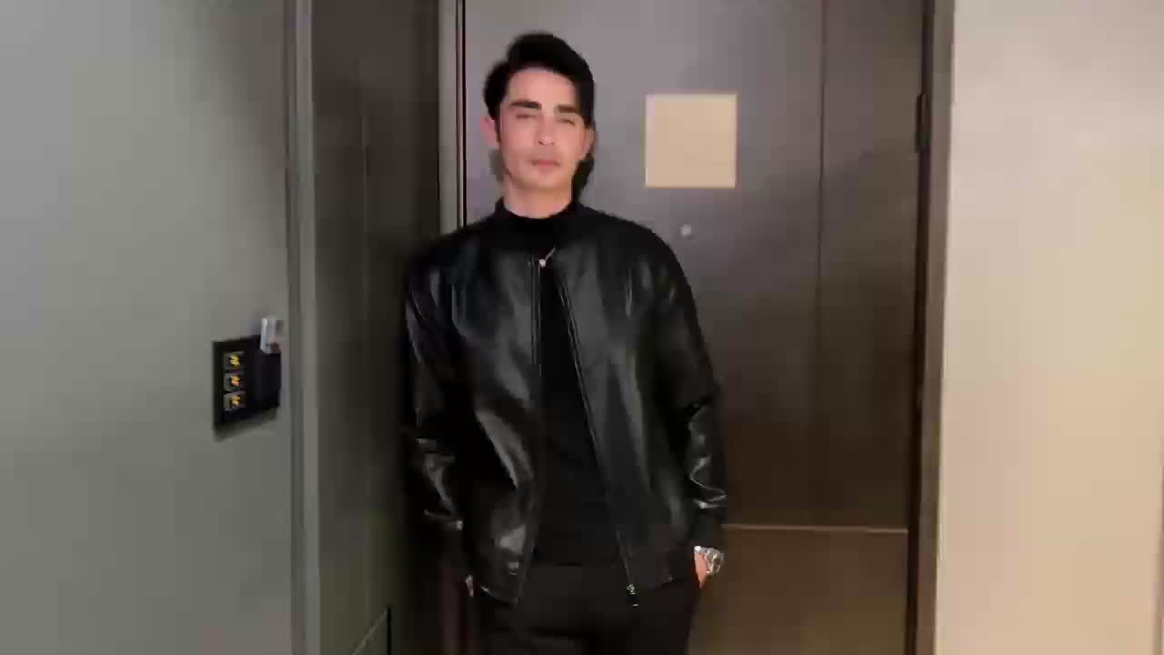 Men's Stylish Black PU Leather Jacket - Casual Baseball Collar, Zip-Up with Pockets, Loose Fit, Machine Washable, Perfect for Casual Attire