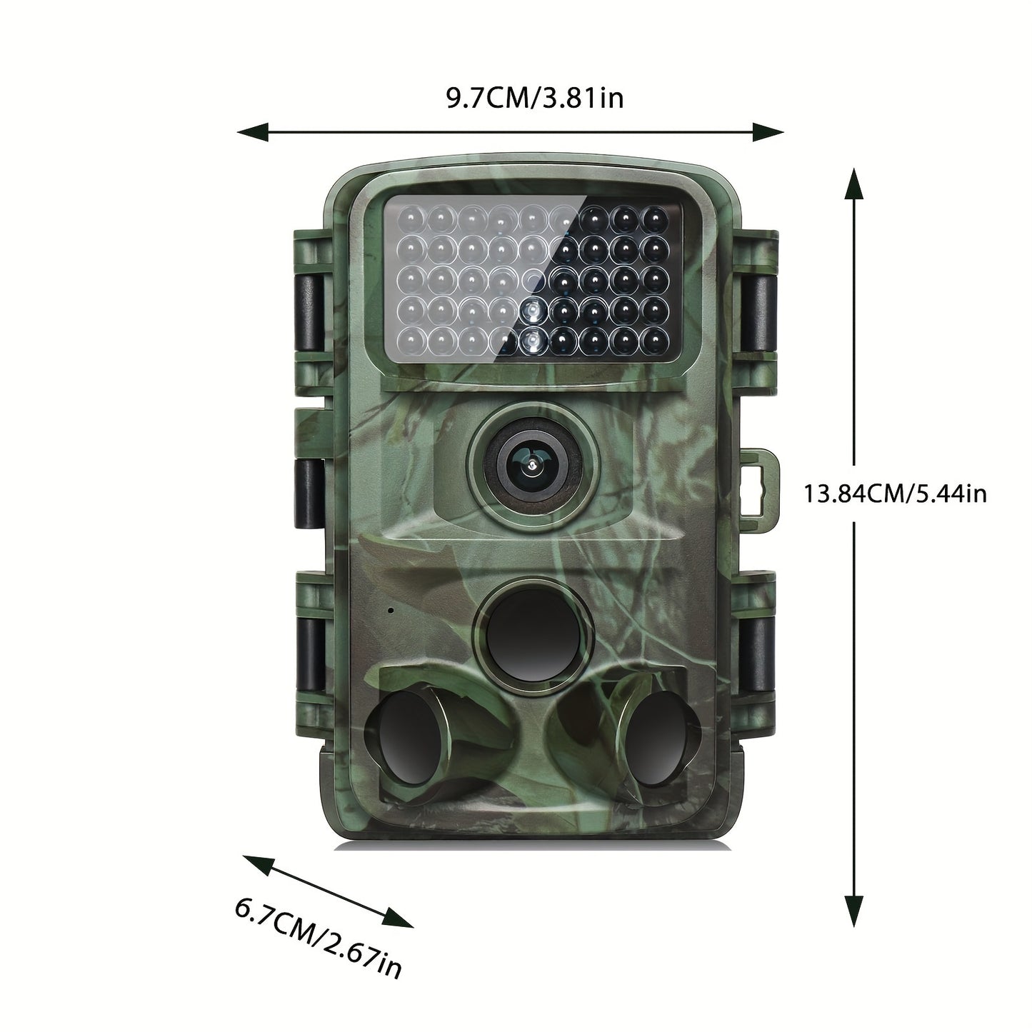 KJK 4K Ultra HD Trail Camera, 64MP with No Glow Night Vision, Motion Sensor, Tree Mount, Smartphone Compatible, Audio & Motion Alerts, Infrared Sensor, Battery Powered, Outdoor Wildlife Monitoring, Gift for Men