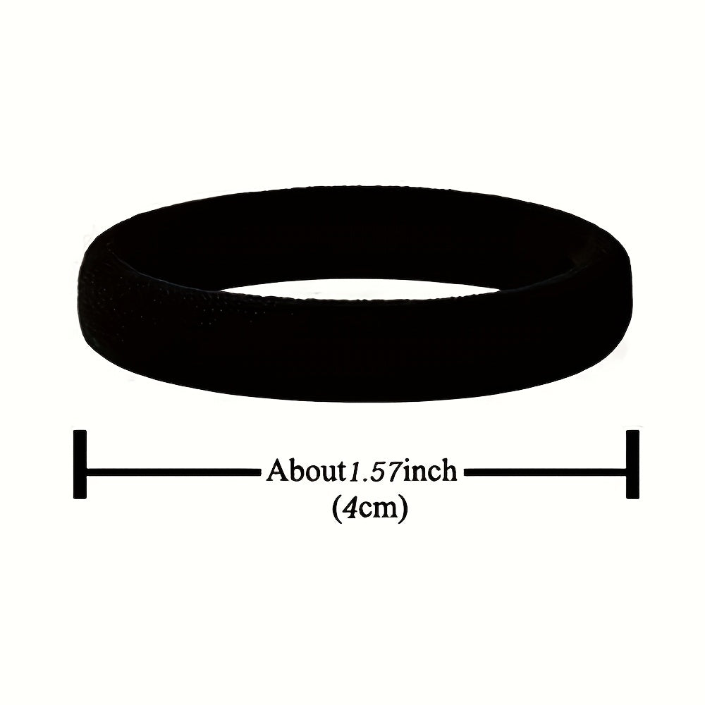 Women's Black Headband, Seamless Headband, Elastic Ponytail Fixer, No Damage to Thick Hair