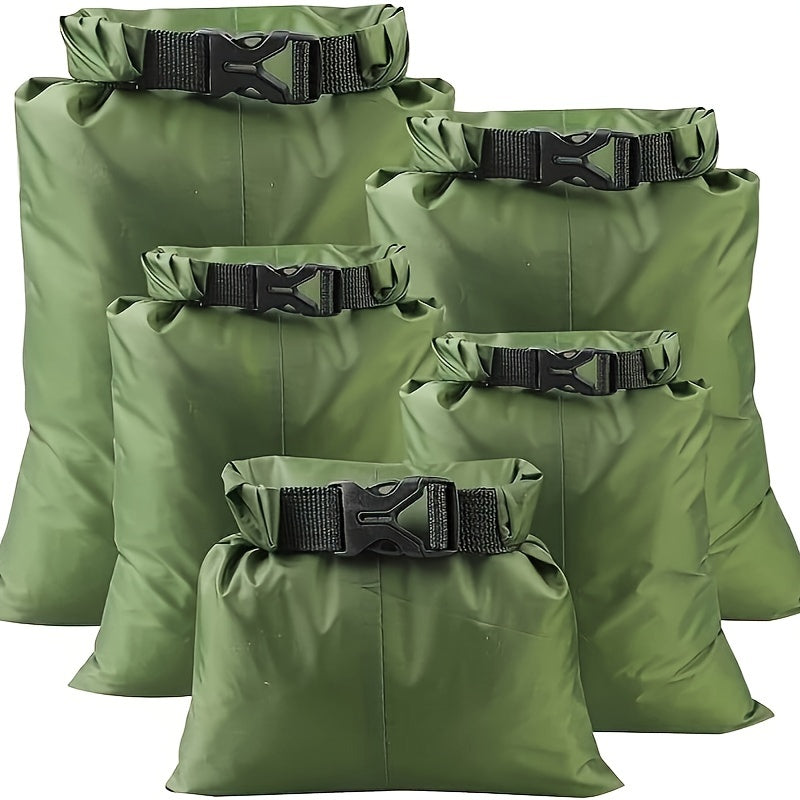 6pcs Waterproof Dry Bag Set, Lightweight Large Capacity Dry Bags In 8L 5L 3.5L 3L 2.5L 1.5L, Organizer, Storage Bags For Outdoor Hiking, Camping, Fishing, Cycling Use