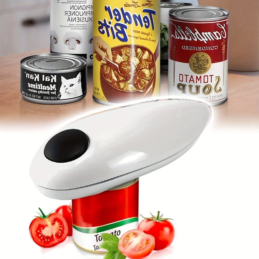 Auto Electric Can Opener: Open Your Cans With A Simple Press Of Button - Automatic, Hands Free, Smooth Edge, Food-Safe