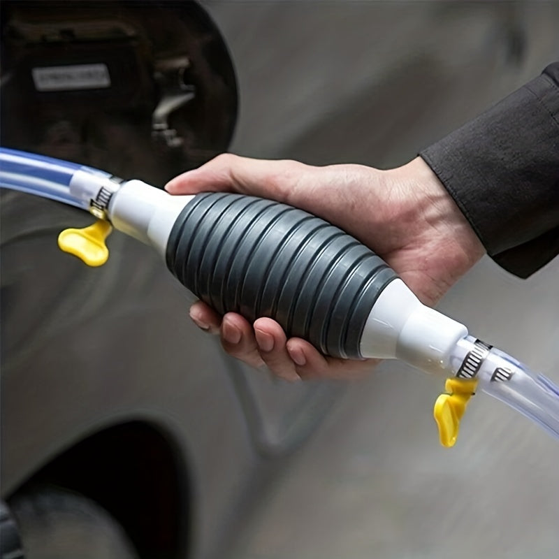 1pc Manual Fuel Pump High Flow Car Motorcycle Hand Siphon Water Fish Tank Oil Gasoline Petrol Diesel Liquid Transfer Tools Universal