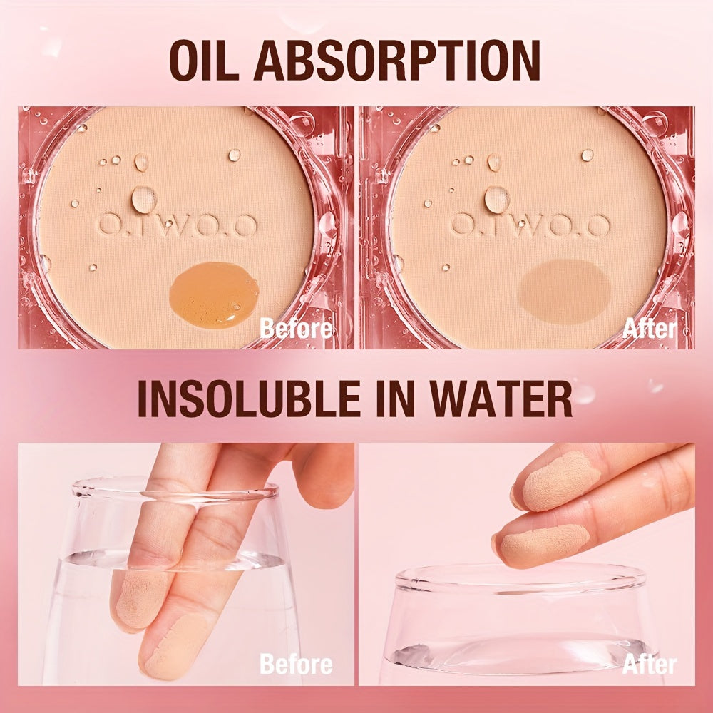 O.TWO.O 3D Soft Focus - Waterproof Long Lasting 24H Face Powder - Oil Control, Natural Skin Tones, Anti-Transfer, Non-Absorbent for All Skin Types & Tones, Includes Puff Makeup Powder Foundation Daily Essential