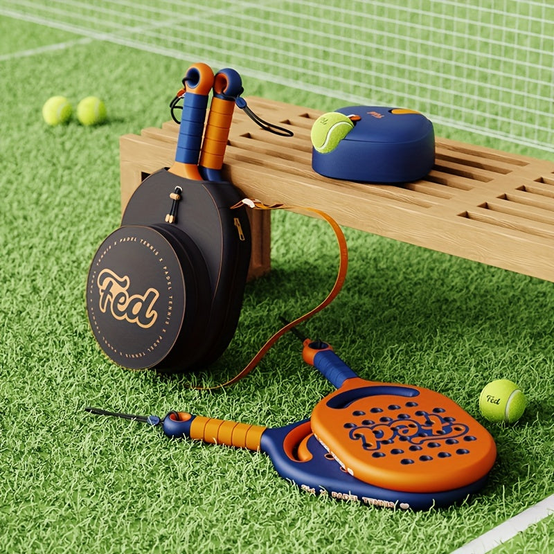 1set, Tennis Racket With Carrying Bag And Rebound Ball, Portable Sports Tennis Racket Set For Beginners