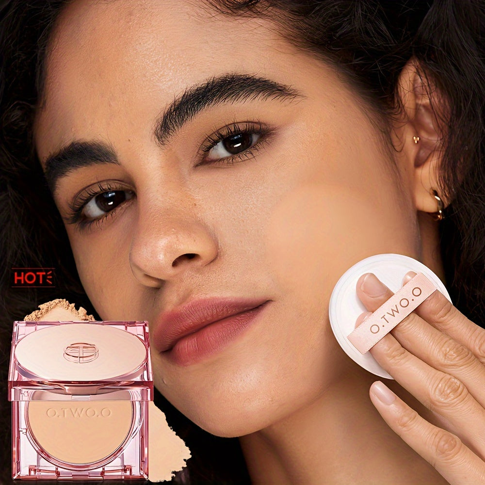 O.TWO.O 3D Soft Focus - Waterproof Long Lasting 24H Face Powder - Oil Control, Natural Skin Tones, Anti-Transfer, Non-Absorbent for All Skin Types & Tones, Includes Puff Makeup Powder Foundation Daily Essential