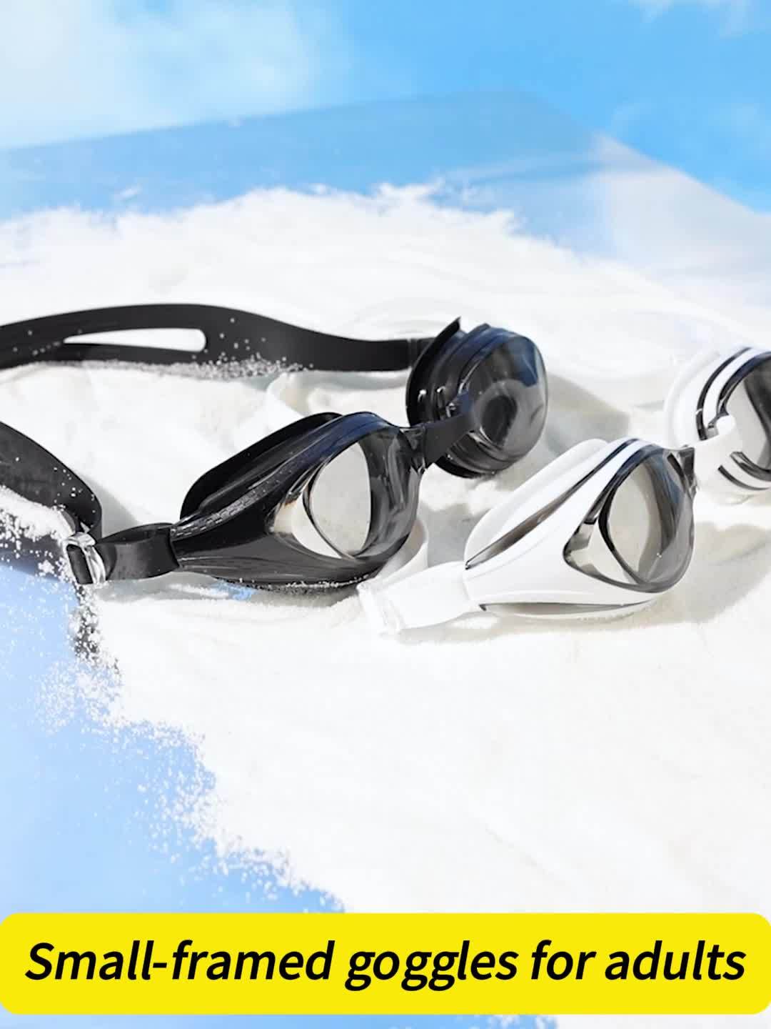 HD Anti-Fog Waterproof Swim Goggles for Men & Women - Durable PC+ABS, Multiple Colors Available