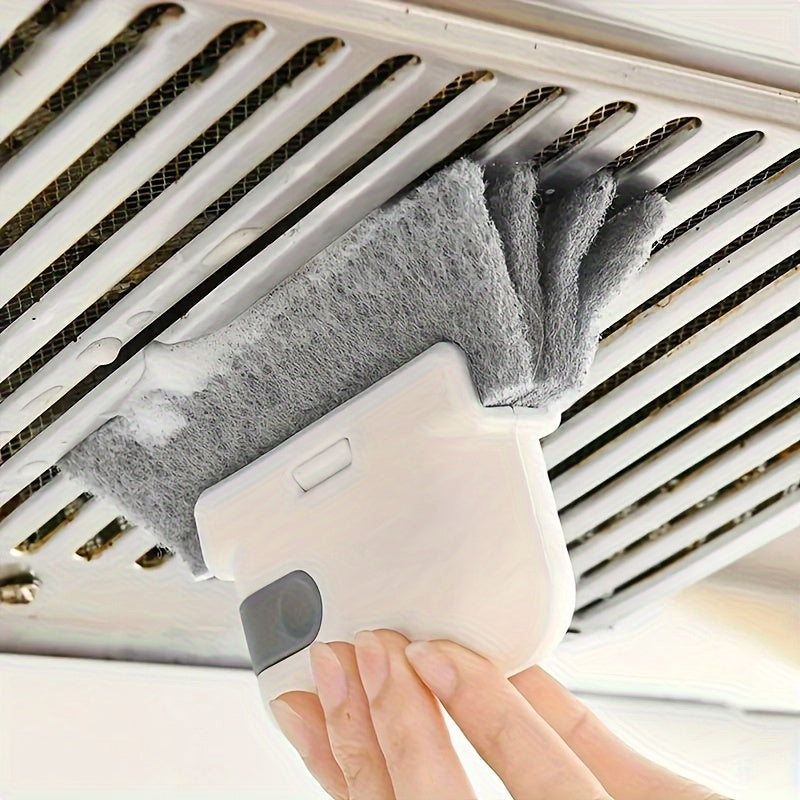 3pc Multipurpose Track Cleaning Brush Set - Easy-Glide Design, Durable Bristles for Door & Window Groove Cleaning, Ideal for Home & School