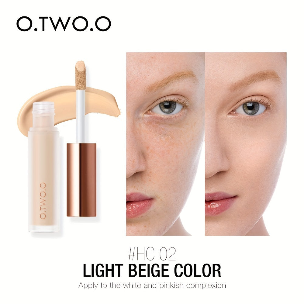 O.TWO.O Liquid Concealer Primer - High Coverage, Waterproof, Breathable, Natural Finish, 4 Shade Options, Long-Lasting up to 24 Hours, Lightweight Texture