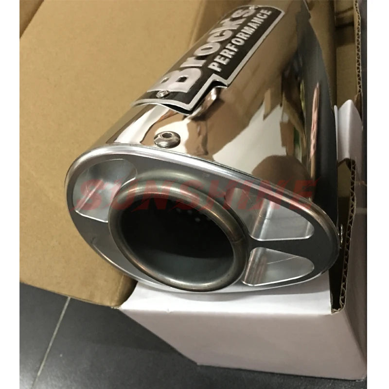 51mm Universal Exhaust Motocross Escape Moto Pipe Motorcycle Muffler Cafe Racer Pitbike For BMW S1000RR Z400 Z900 NK400 S1000R