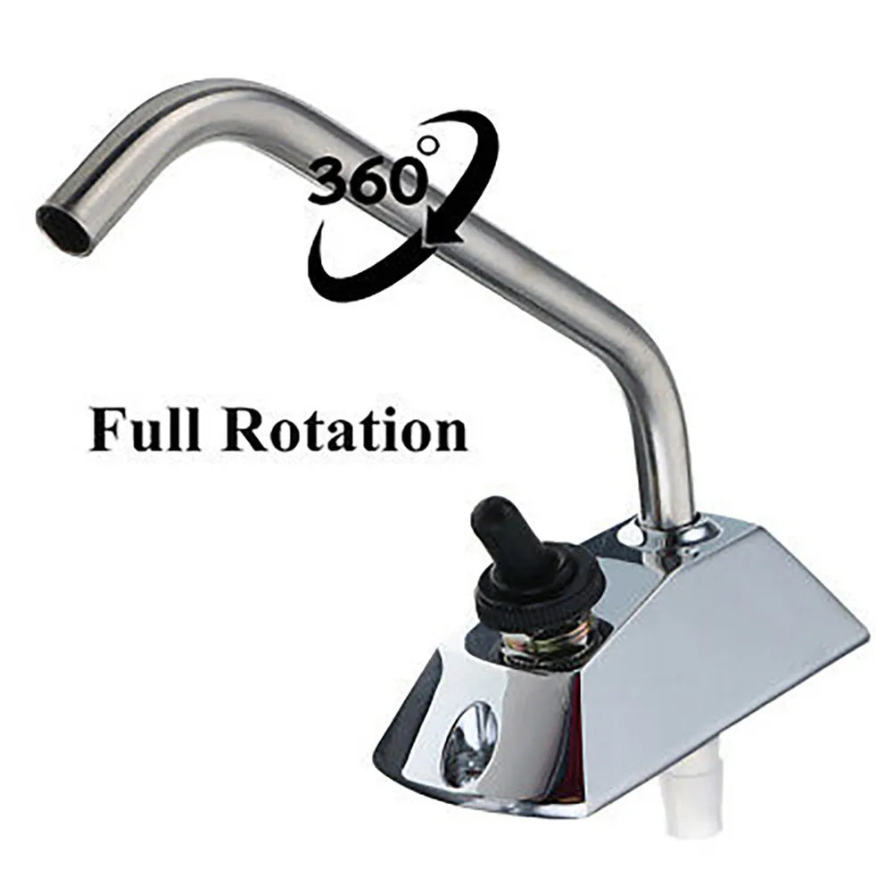 12V Galley Electric Water Pump Tap Faucet Water Tap With Switch Faucet Base For Caravan Boat Boats Caravans Motorhomes RV